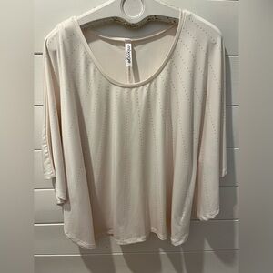 🤍MIXAGE Light Beige Cape Top – Size XL 12